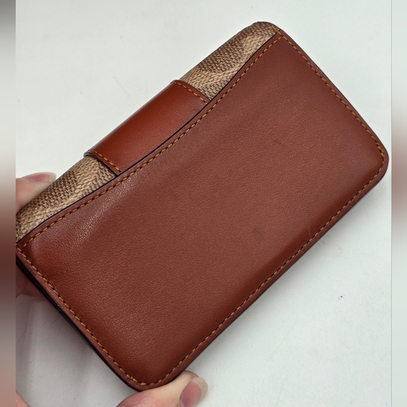 Coach Brooke Carryall In Signature Canvas Leather Tan Rust W/ Wallet - Picture 16 of 16